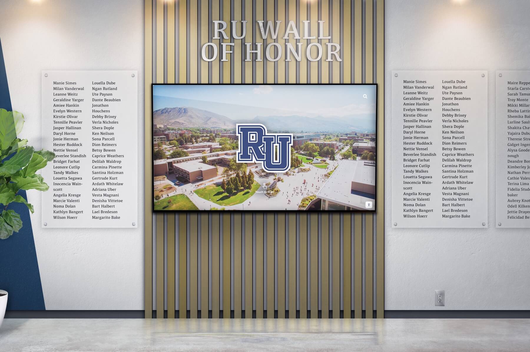 Rocket Alumni Solutions Touch Screen Recognition Solution
