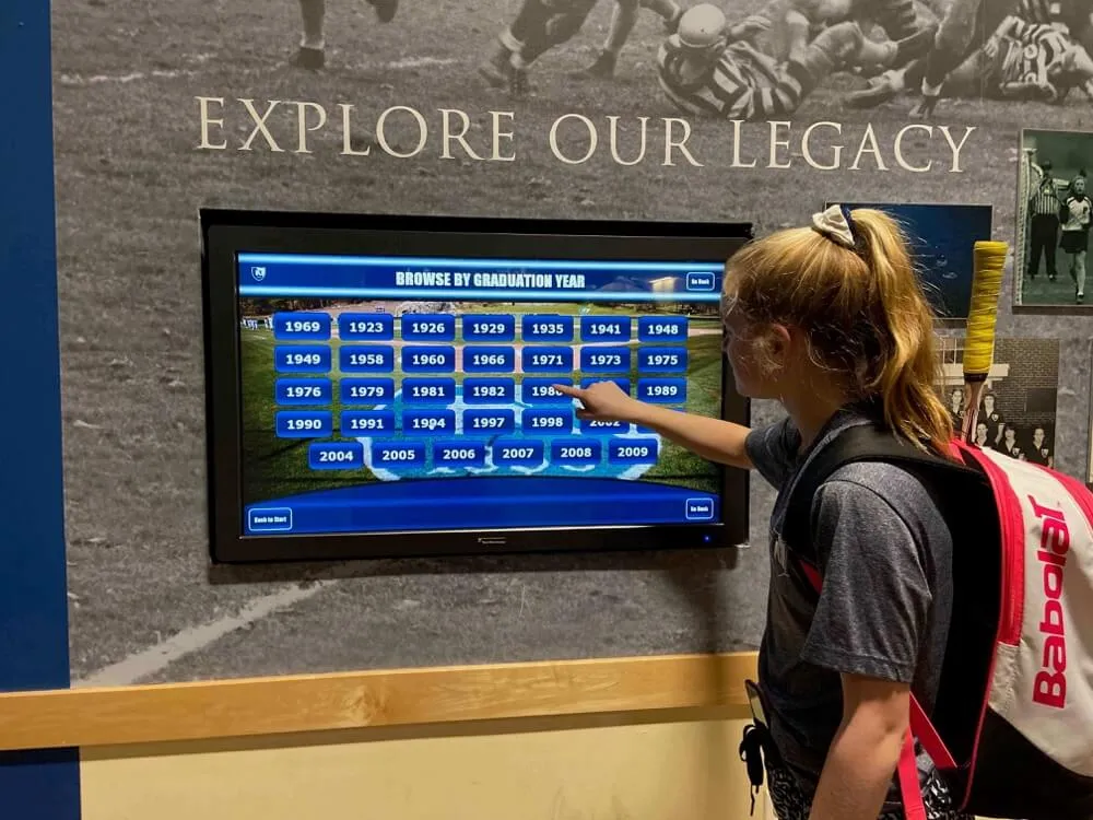 Rocket Alumni Solutions Custom Touchscreen Wall of Fame