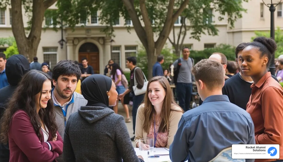 Alumni participating in campus events and mentorship programs - alumni engagement solutions Alumni participating in campus events and mentorship programs - alumni engagement solutions