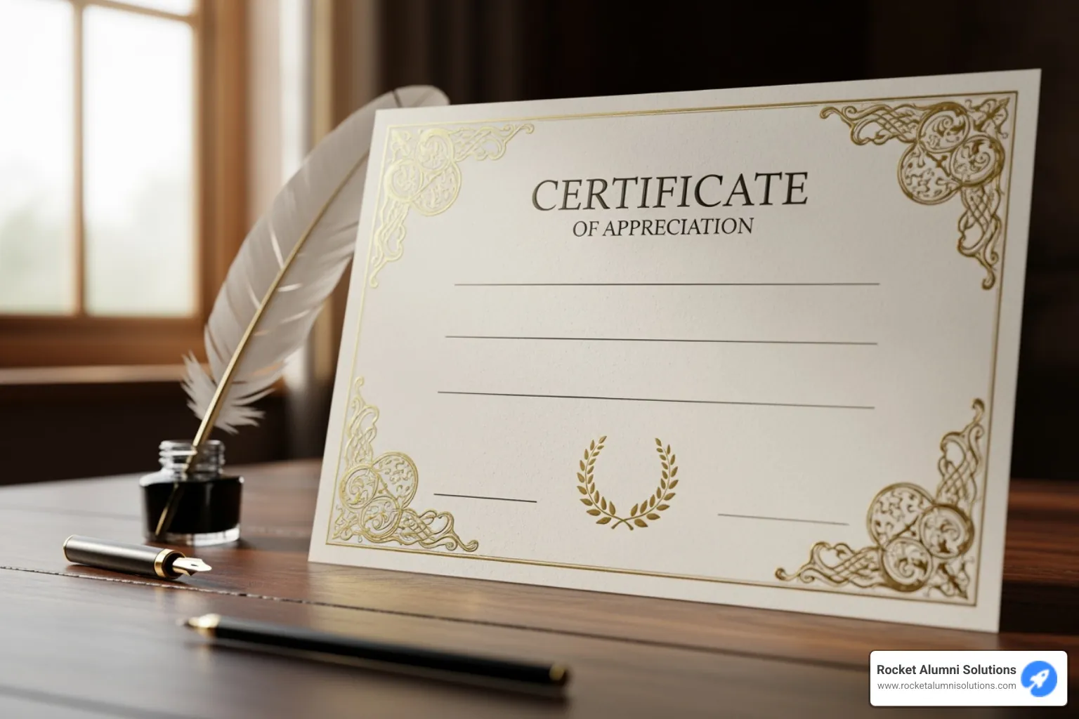 A beautifully designed certificate of appreciation with neat typography and a subtle border - awards and recognition sample