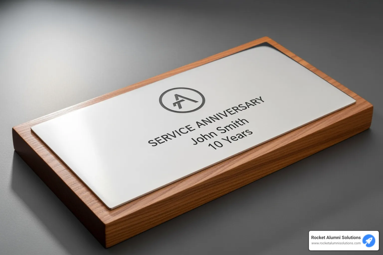 A sleek, modern service anniversary plaque engraved with a company logo and years of service - award sayings appreciation A sleek, modern service anniversary plaque engraved with a company logo and years of service - award sayings appreciation