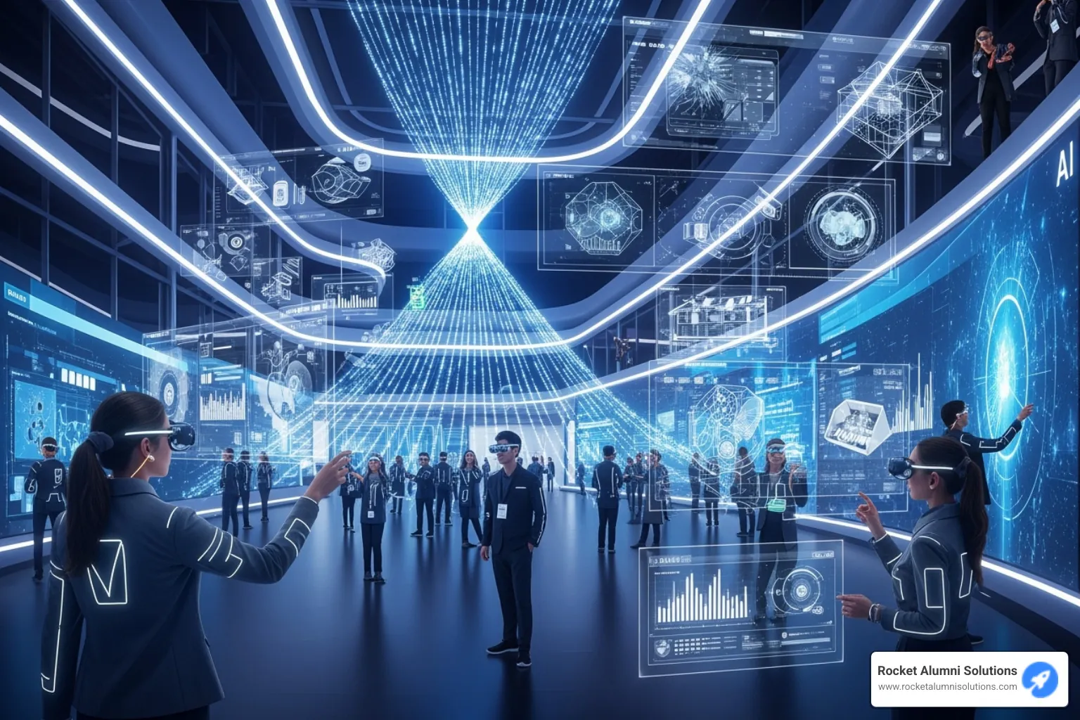 Futuristic event with AI and AR - Event technology solutions