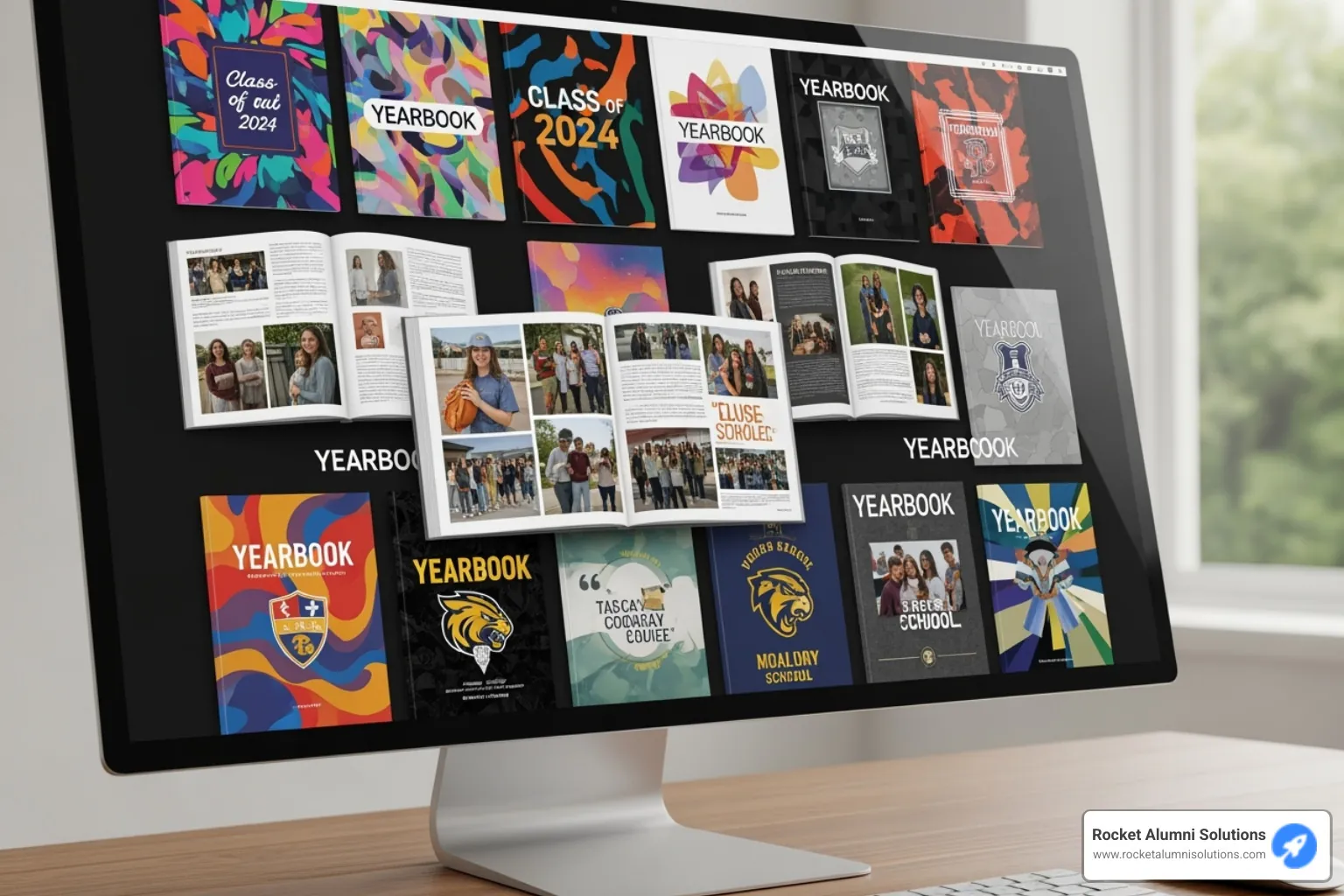 collage of different digital yearbook covers on a computer screen - look up yearbooks free collage of different digital yearbook covers on a computer screen - look up yearbooks free