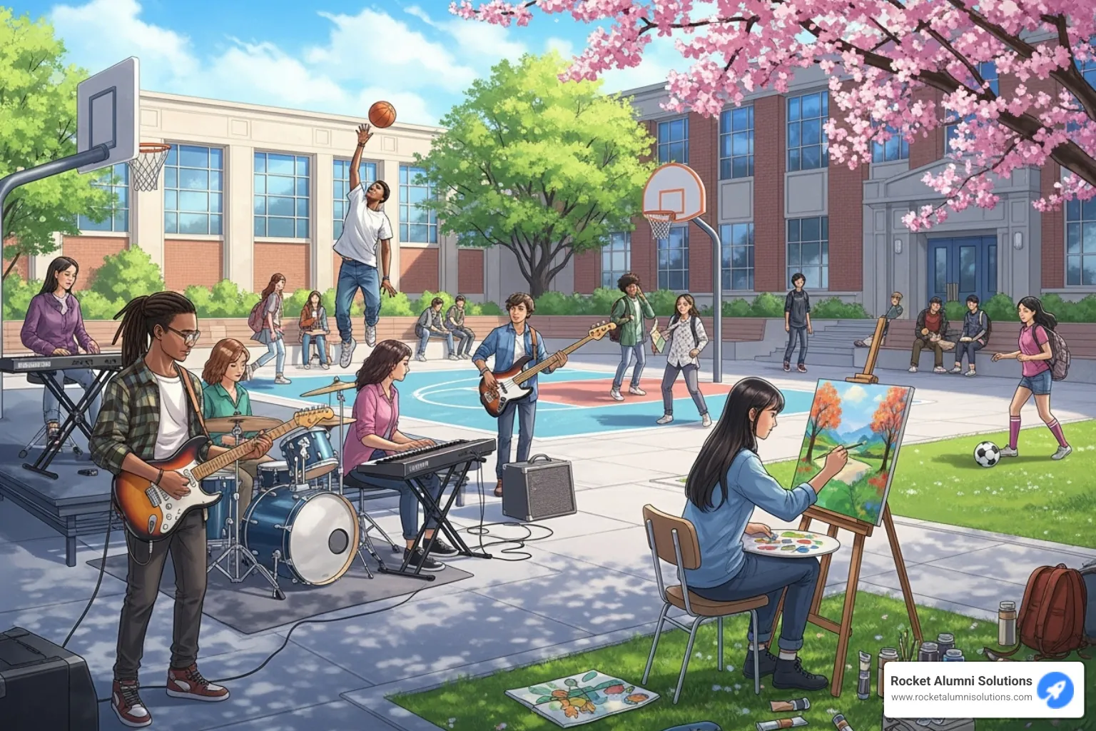 students participating in various extracurricular activities like sports, band, and art - superlative ideas yearbook students participating in various extracurricular activities like sports, band, and art - superlative ideas yearbook