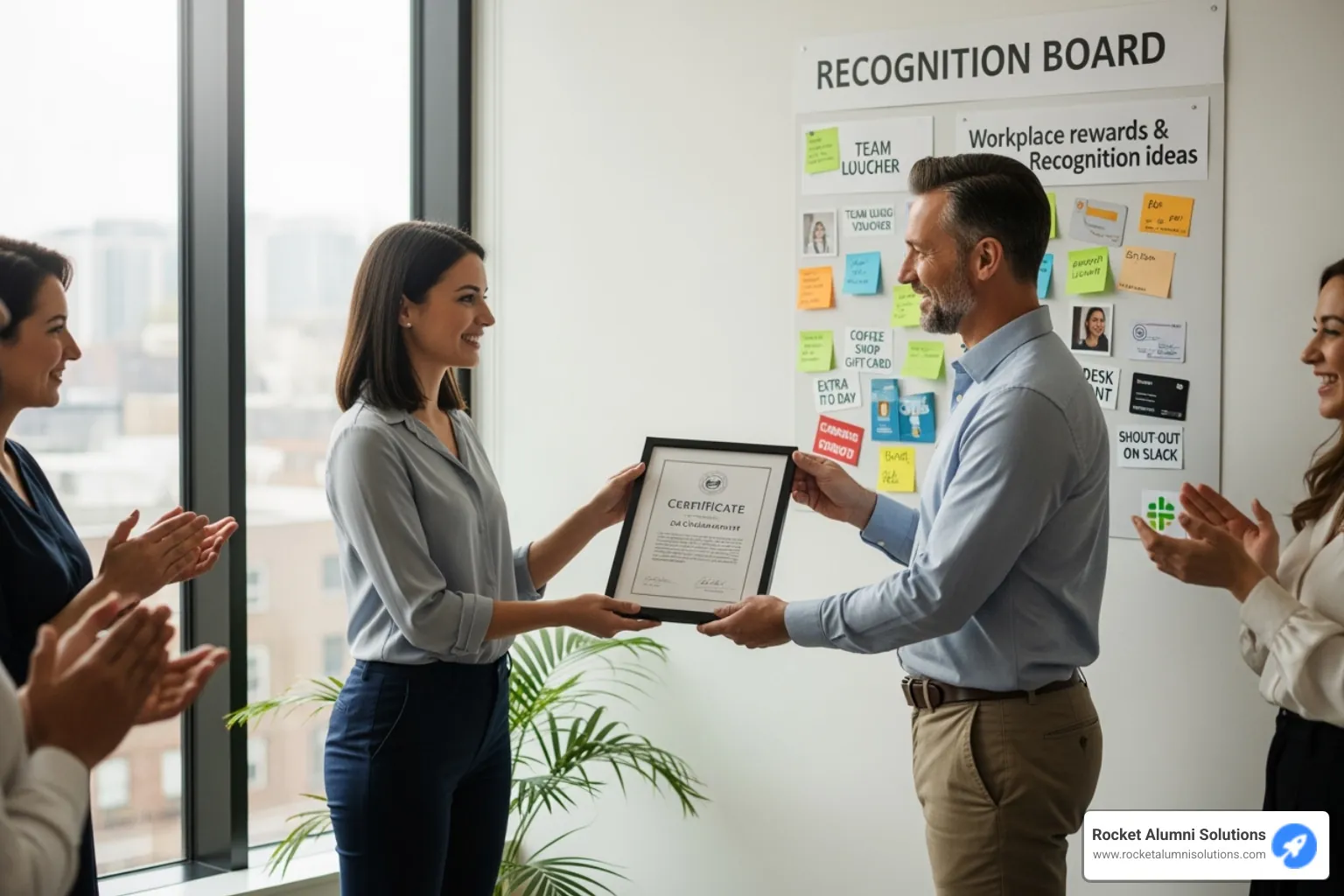 digital peer-to-peer recognition feed on a tablet - workplace rewards and recognition ideas digital peer-to-peer recognition feed on a tablet - workplace rewards and recognition ideas