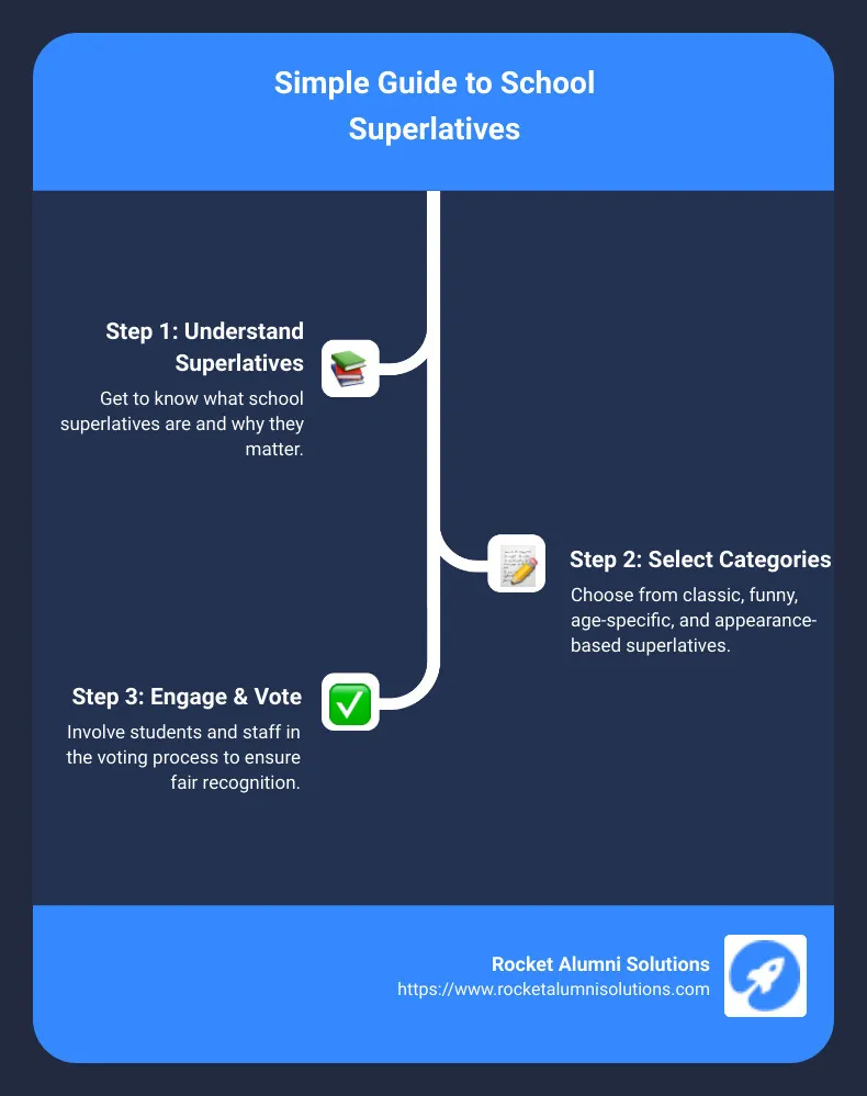 Yearbook Traditions Infographic - school superlatives infographic infographic-line-3-steps